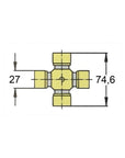 Crociera Cardanica B4 27 x 74,6