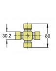 Crociera cardanica mm B5 30,2 x 80