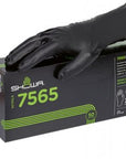 Guanti SHOWA 7565 EBT monouso in nitrile nero 50 PZ